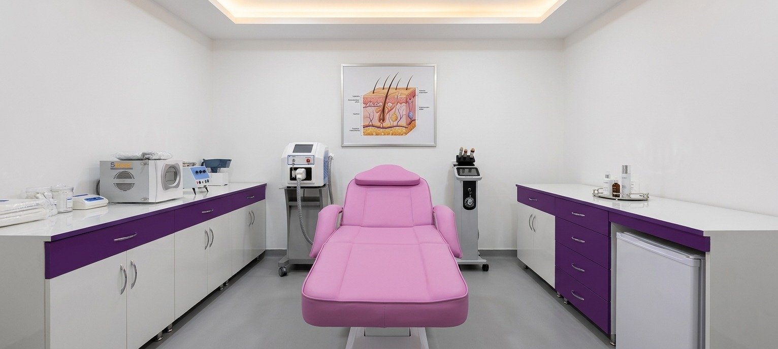 Treatment and procedure room at Lakshya clinic